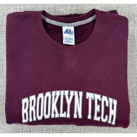 Russell Athletic Sweatshirt Mens Large Brooklyn Tech Crewneck Pullover - Picture 11 of 11